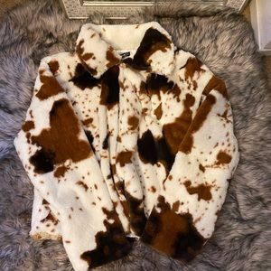 Cow print jacket
